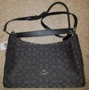 Coach Hobo Bag Black Smoke/Black